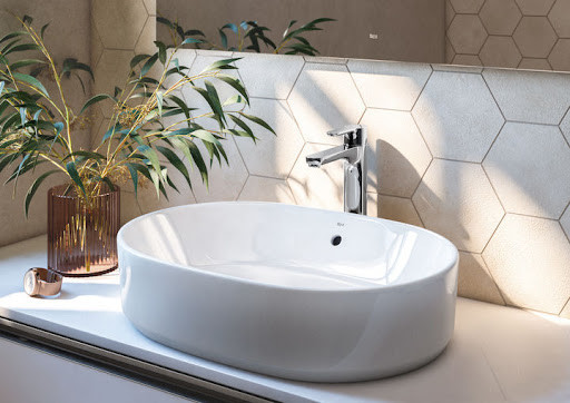 Roca Gap umywalka nablatowa owalna 55x39 cm z przelewem Supraglaze A3270Y1S00