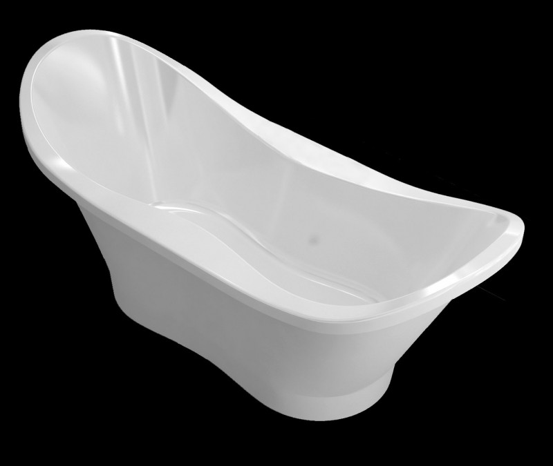 Sanitti Uno XL wanna wolnostojąca 182x77 cm lany marmur biały połysk 11011100