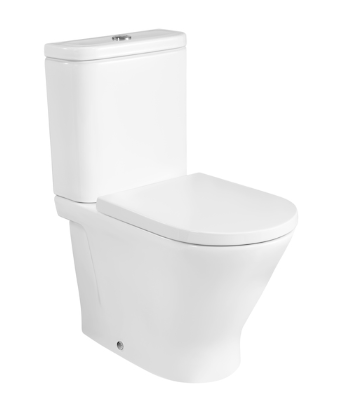 Roca Gap Roud Rimless muszla kompaktowa przyścienna odpływ uniwersalny Supraglaze A3420N7S00