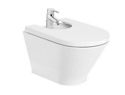 Roca Gap Round bidet wiszący z ukrytym mocowaniem Supraglaze A3570N6S00