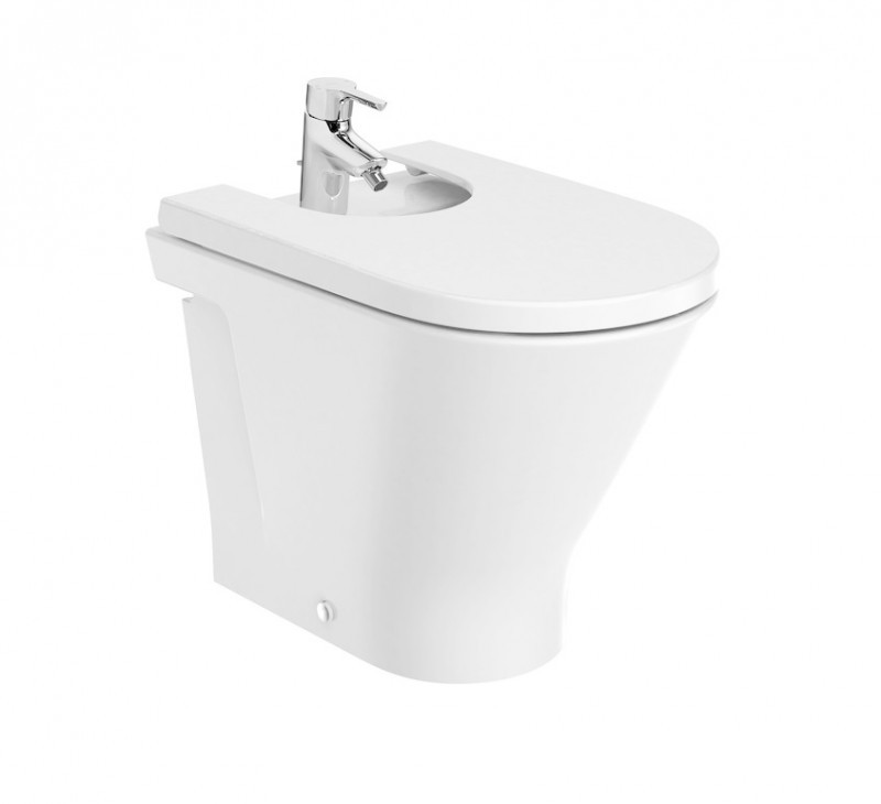 Roca Gap Round bidet stojący przyścienny Supraglaze A3570N7S00