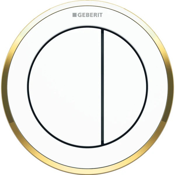 Geberit Typ 10 przycisk do stelaża biały/złoty 116.057.KK.1