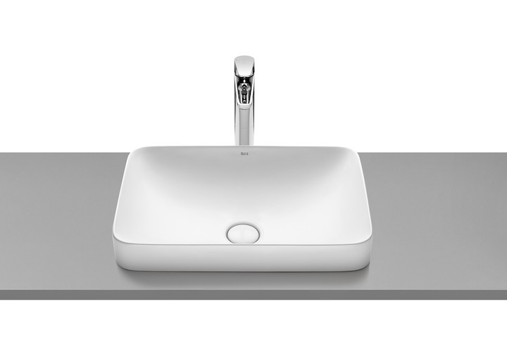 Roca Inspira Square umywalka blatowa 55cm 55x37 Supraglaze A327534S00