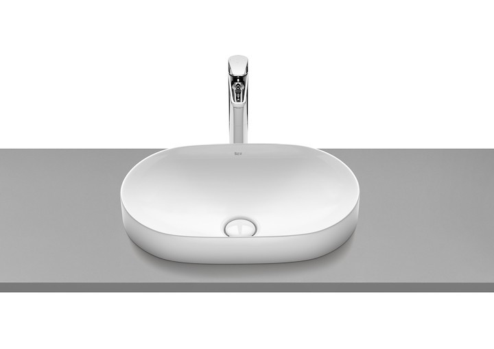 Roca Inspira Round umywalka blatowa 55cm 55x37 Supraglaze A327527S00