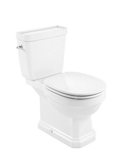 Roca Carmen Rimless muszla kompaktowa retro odpływ uniwersalny Supraglaze A3420A7S00