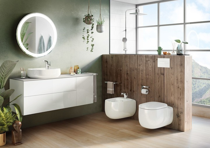 Roca Beyond umywalka stawiana na blat 45,5x45,5 Supraglaze A3270B9S00