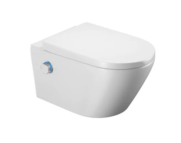 Excellent Dakota 2.0 D2 toaleta myjąca muszla wisząca z deską z funkcją bidetu biały + pilot + pokrętło chrom ZEPR.0124.01