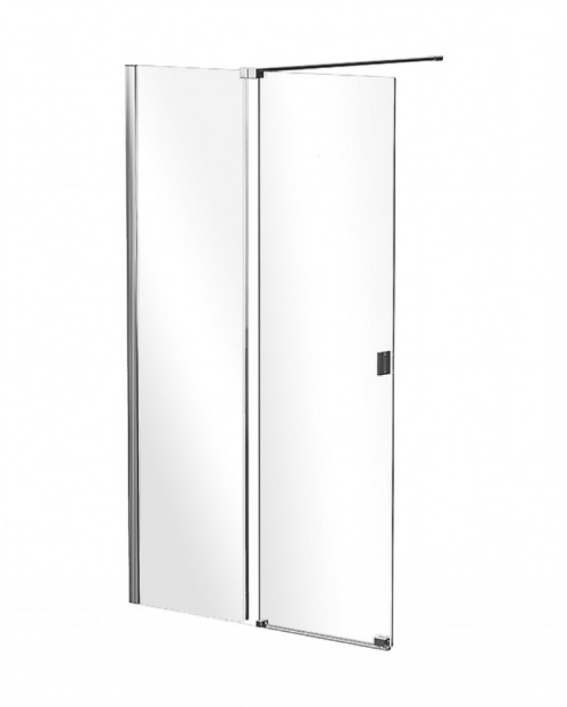 Besco Vayo kabina Walk-In ścianka suwana 110 cm L/P przeźroczyste chrom ProClean VY-110-200C