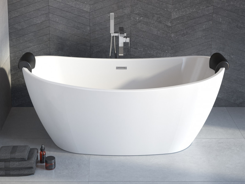 Besco Ayla Glam wanna wolnostojąca 170x80 cm akryl złota + syfon złoty WA-170-AYZZ