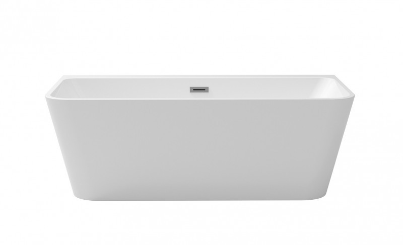 Besco Varya wanna wolnostojąca przyścienna 170x80 cm akryl biały + syfon złoty WAS-170-VRZ