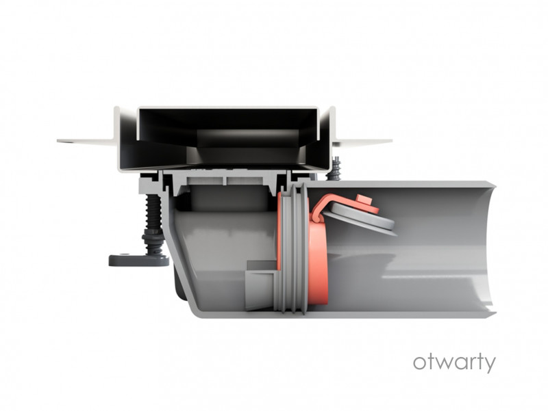 Besco Virgo-S uniwersalny syfon suchy do odpływów liniowych Virgo