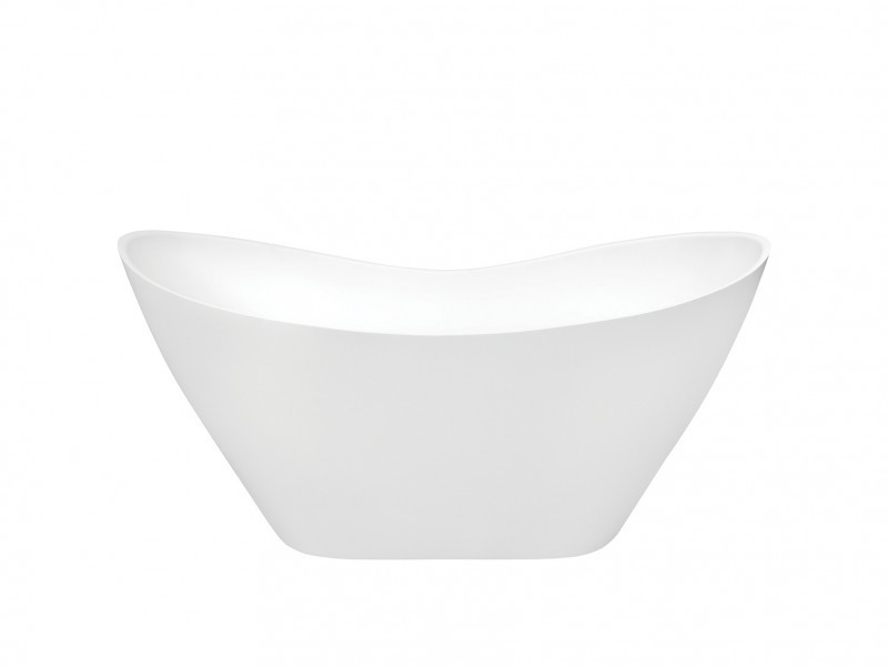 Besco Viya wanna wolnostojąca 160x70 lany marmur + syfon złoty WMD-160-VKG