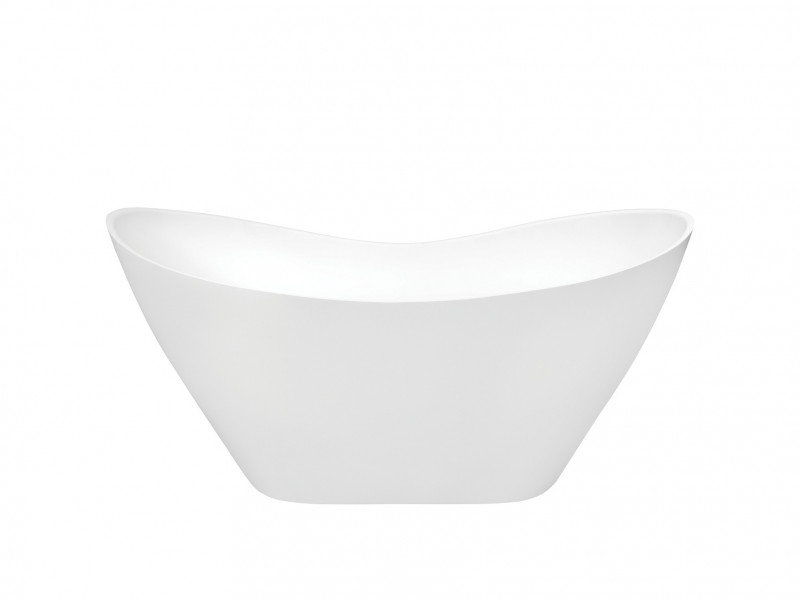 Besco Viya wanna wolnostojąca 160x70 lany marmur + syfon biały WMD-160-VKW