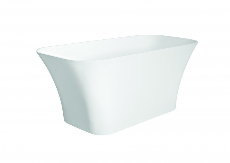 Besco Assos S-Line wanna wolnostojąca 160x70 lany marmur + syfon złoty WMD-160-ASG