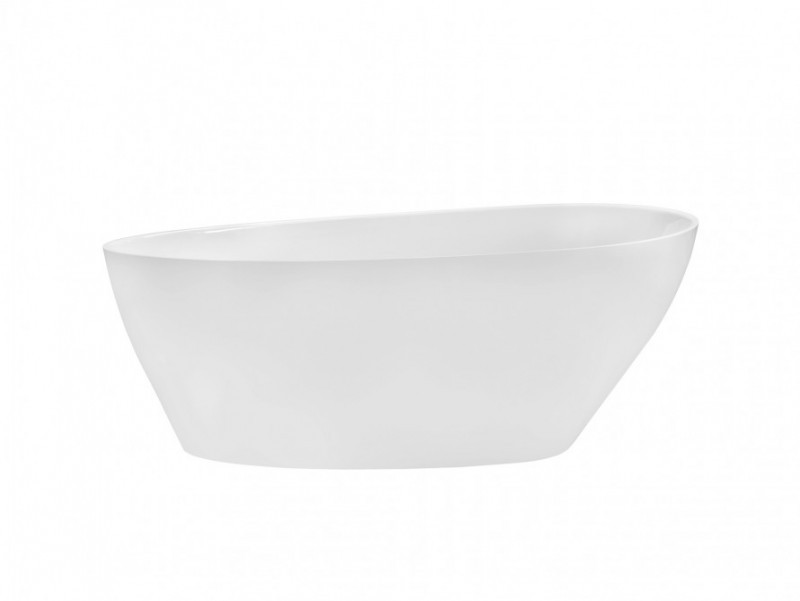 Besco Goya wanna wolnostojąca 160x70 cm Mineral DuraBe + syfon złoty WMD-160-GKG