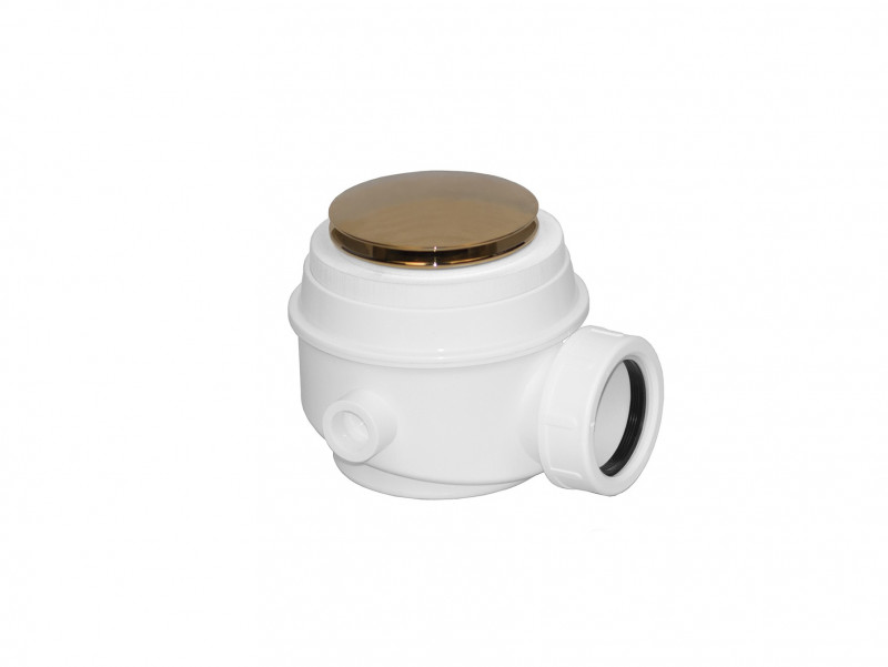 Besco Assos S-Line wanna wolnostojąca 160x70 lany marmur + syfon złoty WMD-160-ASG