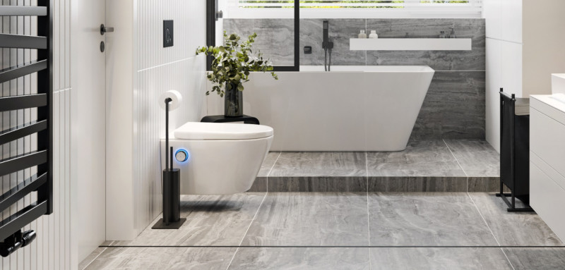 Excellent Dakota 2.0 D2 toaleta myjąca muszla wisząca z deską z funkcją bidetu biały + pilot + pokrętło czarne ZEPR.0124.02