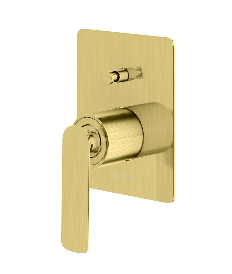 Kohlman Experience Brushed Gold bateria wannowo-prysznicowa podtynkowa 2-drożna złoty szczotkowany QW210EGDB