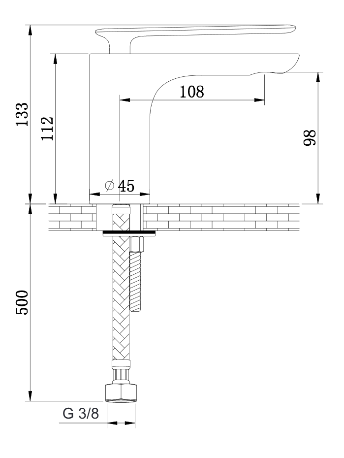 Kohlman Experience Brushed Gold bateria umywalkowa złoty szczotkowany QB100EGDB