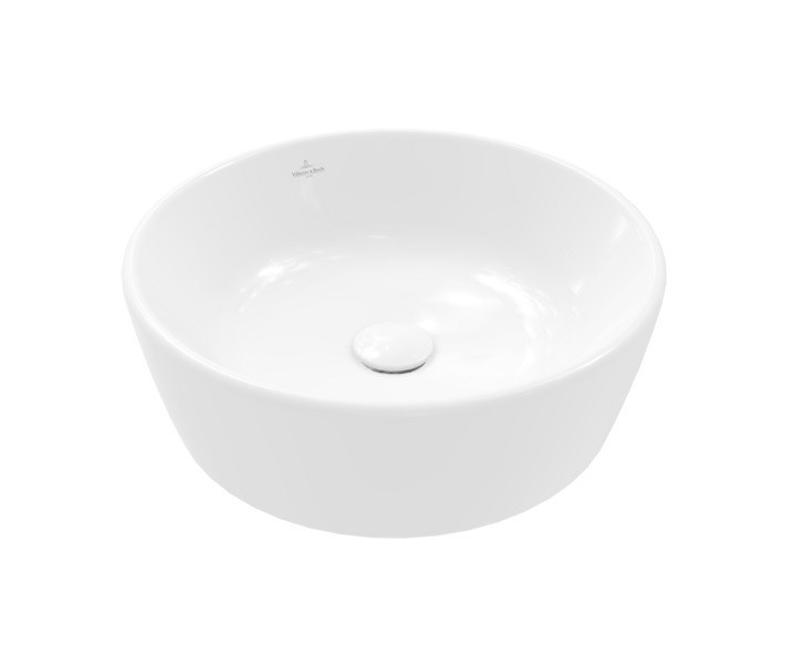 Villeroy&Boch Architectura umywalka stojąca na blacie 45x45 biała weiss alpin CeramicPlus 5A2546R1