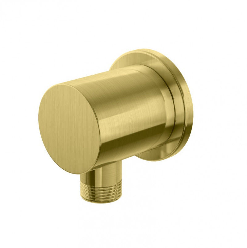 Kohlman Experience Brushed Gold przyłącze kątowe okrągłe złoty szczotkowany QW166EGDB