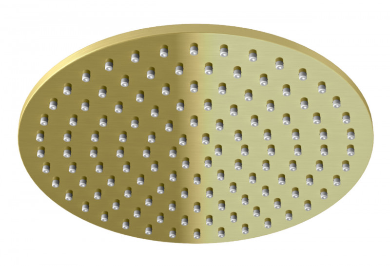 Kohlman Experience Brushed Gold R30 deszczownica okrągła 30x30 mosiądz złoty szczotkowany R30EGDB