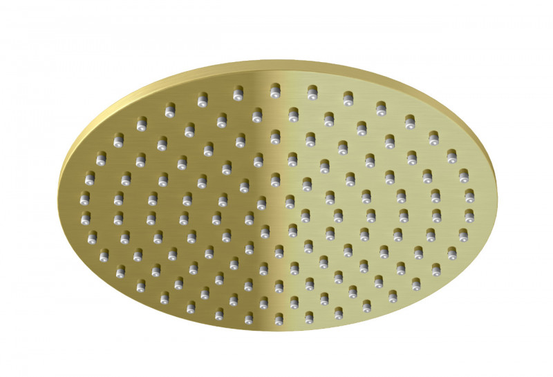 Kohlman Experience Brushed Gold R25 deszczownica okrągła 25x25 mosiądz złoty szczotkowany R25EGDB