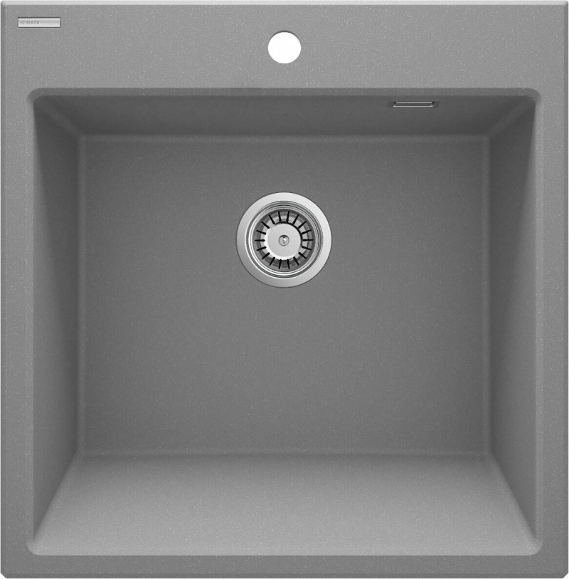 Deante Eridian zlewozmywak granitowy farmerski 1 komora bez ociekacza szary metalik ZQES10K