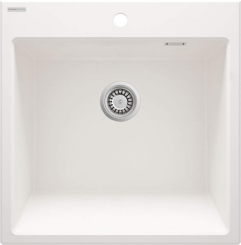 Deante Eridian zlewozmywak granitowy farmerski 1 komora bez ociekacza alabaster ZQEA10K