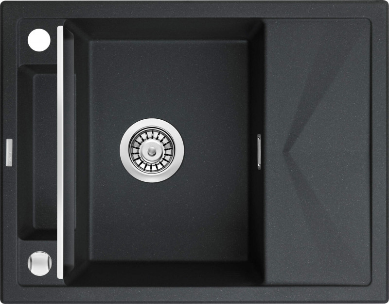 Deante Magnetic zlewozmywak granitowy magnetyczny 1 komora z ociekaczem grafit metalik ZRMG11A