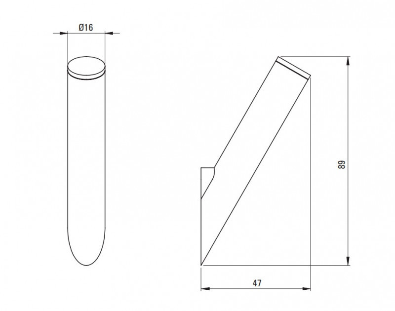 Deante Silia wieszak haczyk pojedynczy złoty ADIZ111