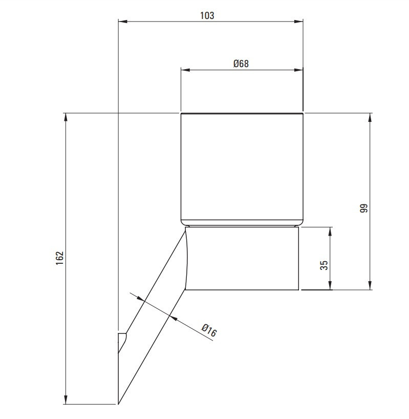 Deante Silia kubek wiszący czarny matowy ADIN911