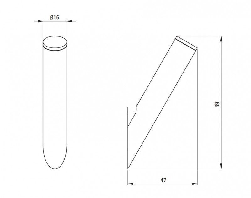 Deante Silia wieszak haczyk pojedynczy chrom połysk ADI0111