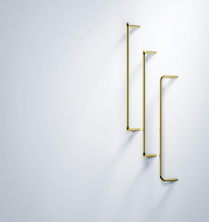 Deante Silia reling wieszak na ręcznik ścienny złoty ADIZ621