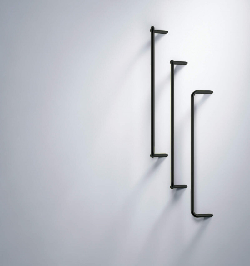 Deante Silia reling wieszak na ręcznik ścienny czarny matowy ADIN621