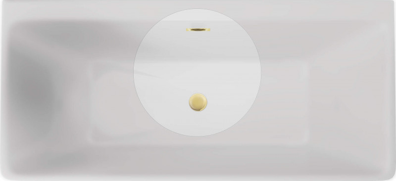 Deante zestaw akcesoriów do wanny - korek i przelew złoty KYYZ10B