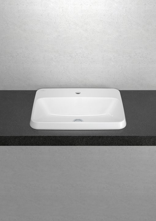 Villeroy&Boch Architectura umywalka wpuszczana w blat 60x45 biała weiss alpin CeramicPlus 5A6761R1