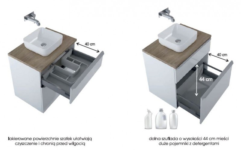 Elita Lofty 90 szafka podumywalkowa czarny mat 168304 - !!!!!