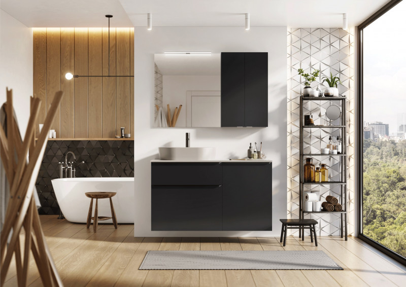 Elita Lofty 90 szafka podumywalkowa czarny mat 168304 - !!!!!