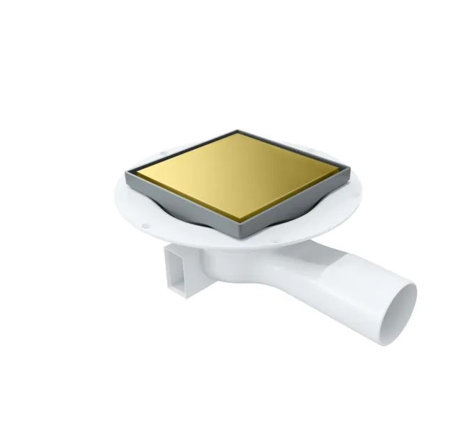 Excellent Torvi odpływ punktowy 13x13 cm kratka 2w1 złoty INEX.TO130.50.GL