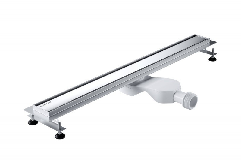 Excellent Stilio odpływ liniowy z rusztem dekoracyjnym 90 cm niski 6 cm INEX.1515.900.R.SNP