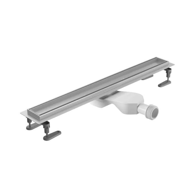 Excellent Stilio odpływ liniowy z rusztem do zabudowy płytką 80 cm niski 6 cm INEX.1515.800.P.SNP