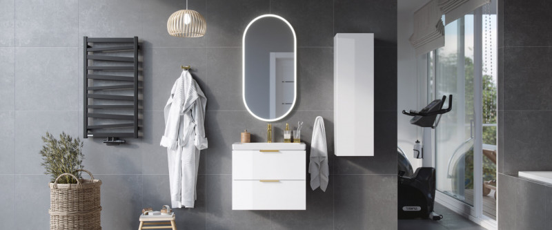 Excellent Lumiro lustro LED w ramie akrylowej owalne 100x50 cm DOEX.LU100.050.AC