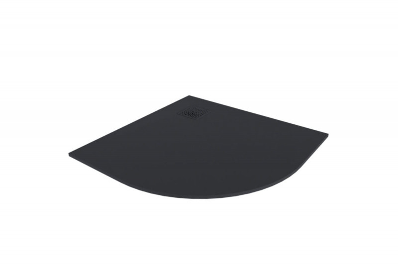 Excellent Arda brodzik półokrągły niski 90x90 kompozyt czarny BREX.1504.090.090.BLN