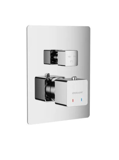 Excellent Keria termostatyczna bateria wannowo-prysznicowa 3-drożna podtynkowa chrom AREX.2048CR