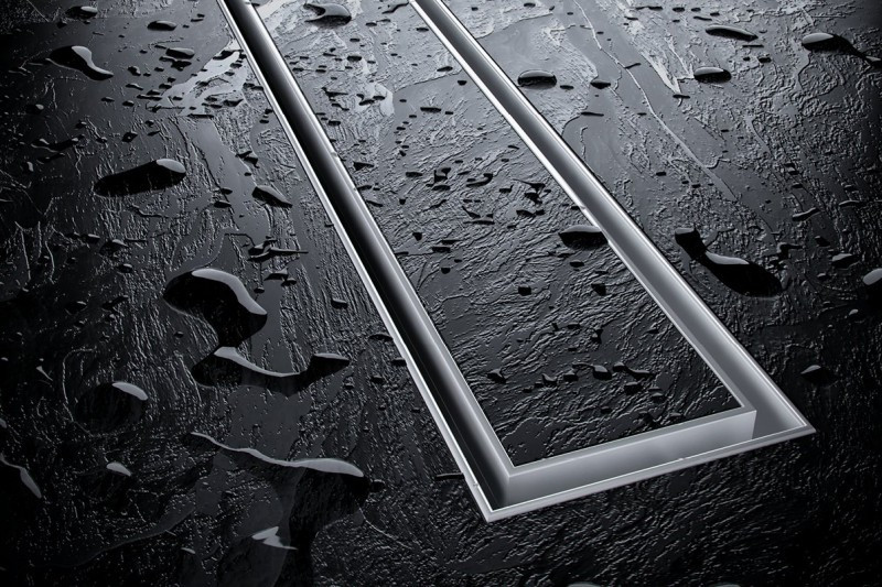 Excellent Stilio odpływ liniowy z rusztem do zabudowy płytką 70 cm niski 6 cm INEX.1515.700.P.SNP