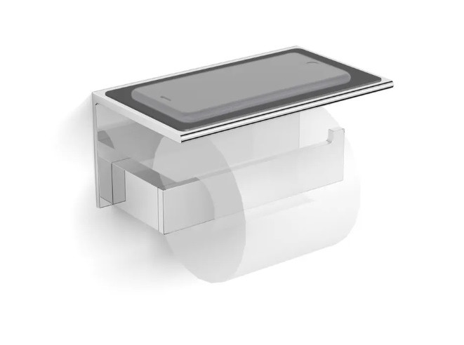 Stella Kobe uchwyt na papier z półką chrom 10.444