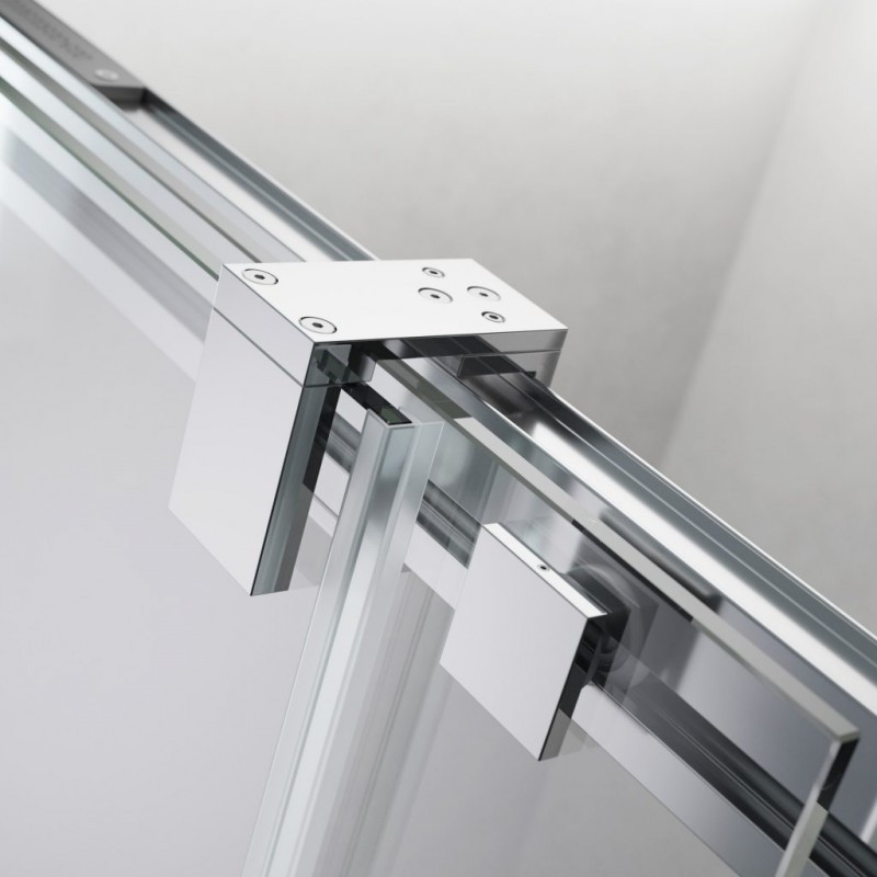 Radaway Espera Pro KDJ kabina prostokątna 100x80 drzwi przesuwne prawe 100 i ścianka 80 chrom przeźroczyste Easy Clean - OUTLET !!!