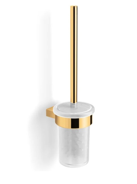 Stella Soul szczotka WC wisząca szkło matowe/złoty połysk 06430G