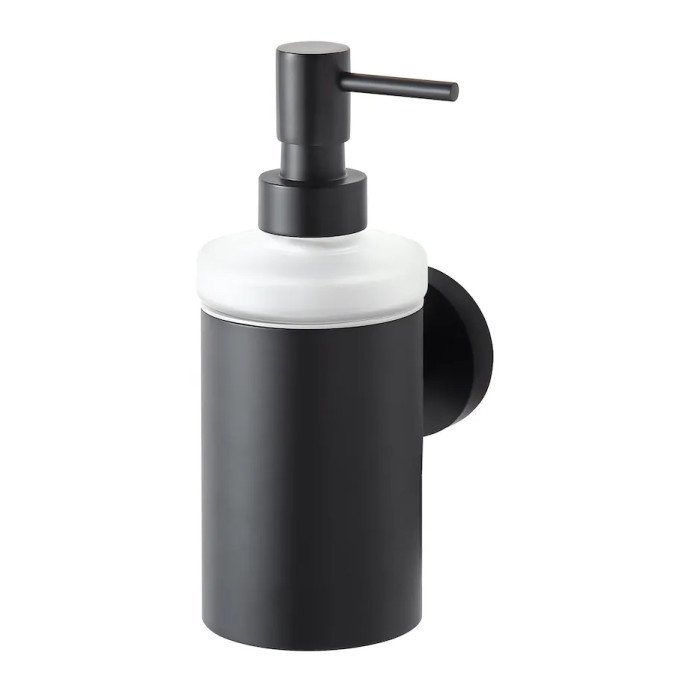 Stella Classic dozownik do mydła w płynie szkło matowe/czarny mat 07427B